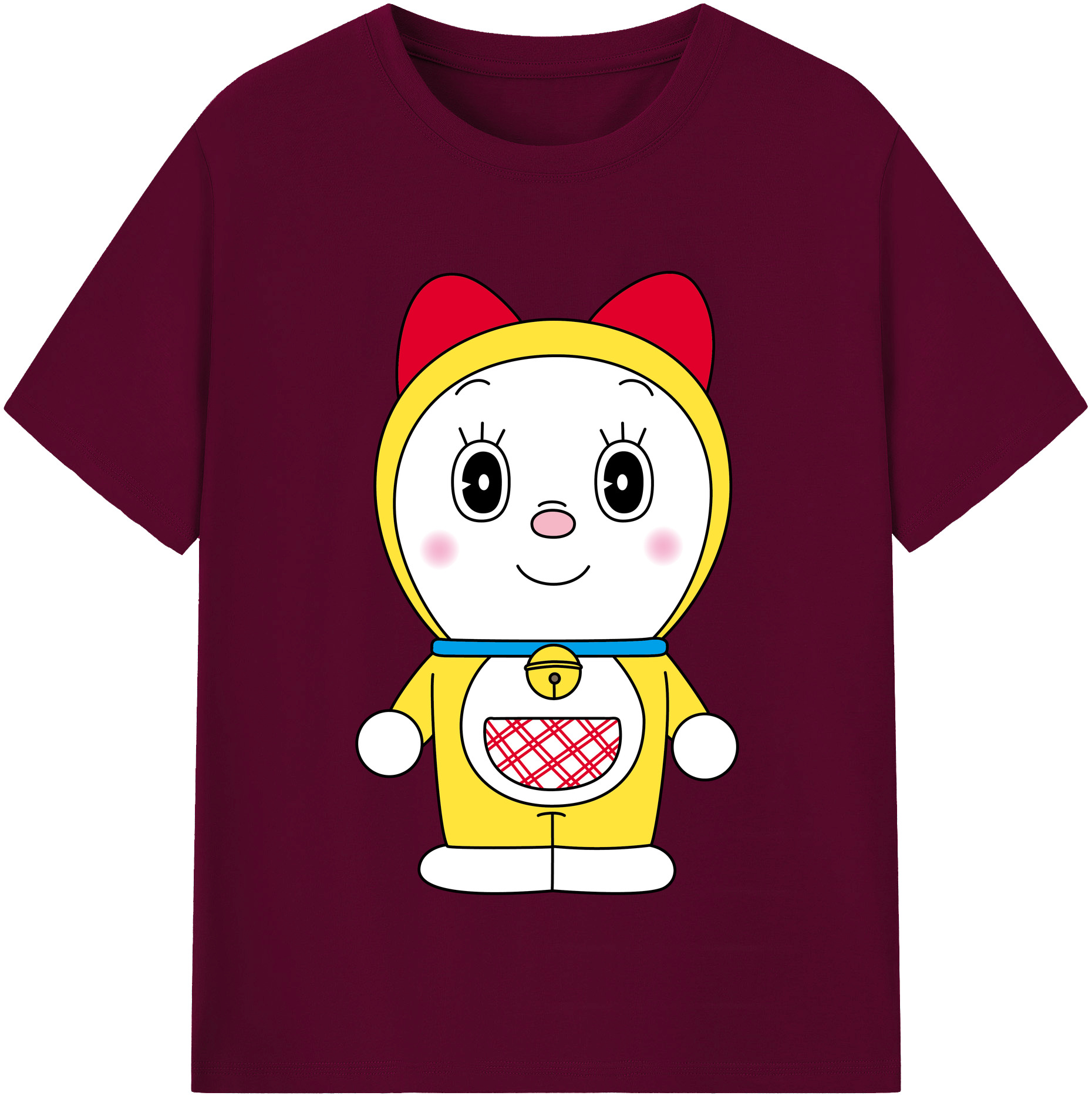（画像用） ドラえもん ドラミ Doraemon Dorami レディースカジュアルプリントTシャツ（綿100％）